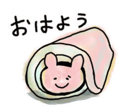 Bear and cat and rabbit sticker #4364713