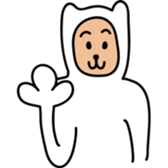 white bear "Shirokuma" sticker #4365136