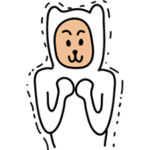 white bear "Shirokuma" sticker #4365144