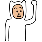 white bear "Shirokuma" sticker #4365145