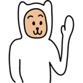 white bear "Shirokuma" sticker #4365149