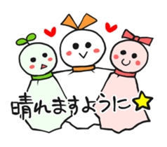 Paper Weather doll sticker #4365340