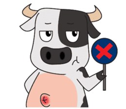 Eddy the cow sticker #4365411