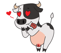 Eddy the cow sticker #4365416