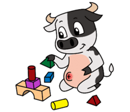 Eddy the cow sticker #4365443