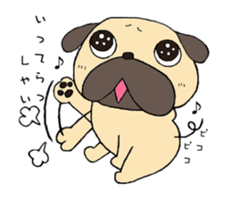 Sweetie Pug Kotaro sticker #4366150