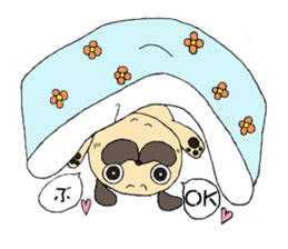 Sweetie Pug Kotaro sticker #4366153