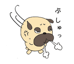 Sweetie Pug Kotaro sticker #4366156