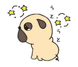 Sweetie Pug Kotaro sticker #4366157