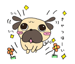 Sweetie Pug Kotaro sticker #4366162