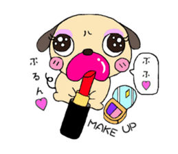 Sweetie Pug Kotaro sticker #4366171