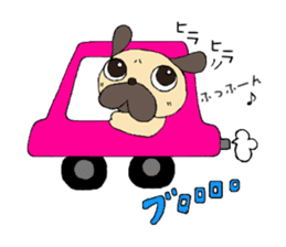 Sweetie Pug Kotaro sticker #4366172