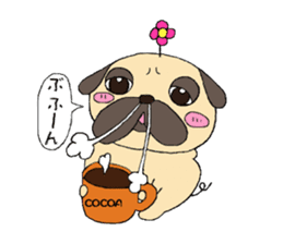 Sweetie Pug Kotaro sticker #4366176