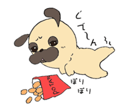 Sweetie Pug Kotaro sticker #4366177