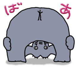 Kawaii elephant sticker #4366624