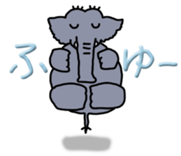 Kawaii elephant sticker #4366625