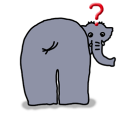 Kawaii elephant sticker #4366627