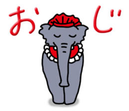 Kawaii elephant sticker #4366630
