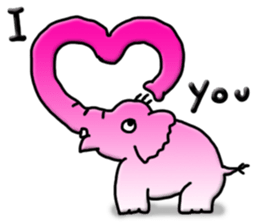 Kawaii elephant sticker #4366633