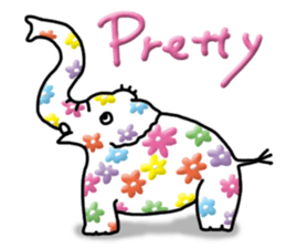 Kawaii elephant sticker #4366634