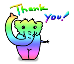 Kawaii elephant sticker #4366635