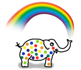 Kawaii elephant sticker #4366637