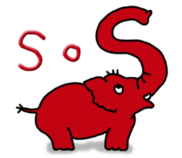 Kawaii elephant sticker #4366639