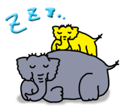 Kawaii elephant sticker #4366646