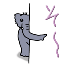 Kawaii elephant sticker #4366660