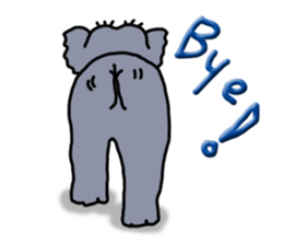 Kawaii elephant sticker #4366663