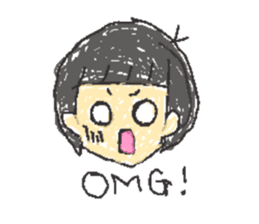 assorted daily English sticker #4367127