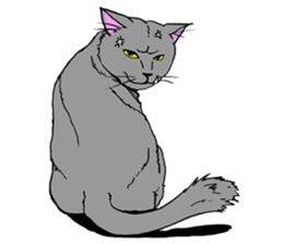 Moong The Korat Cat sticker #4367346