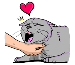 Moong The Korat Cat sticker #4367349
