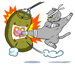 Moong The Korat Cat sticker #4367356