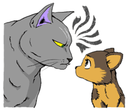 Moong The Korat Cat sticker #4367360