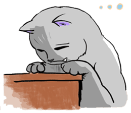 Moong The Korat Cat sticker #4367373