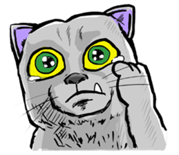 Moong The Korat Cat sticker #4367376