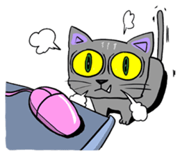 Moong The Korat Cat sticker #4367381