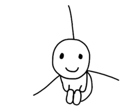 and smiling a scary guy sticker #4367419