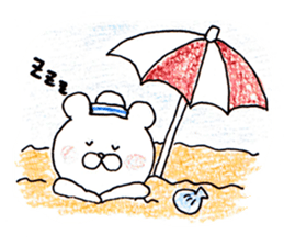 The white bear which is Marine sticker #4367427