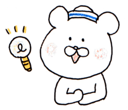 The white bear which is Marine sticker #4367430