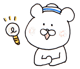 The white bear which is Marine sticker #4367430