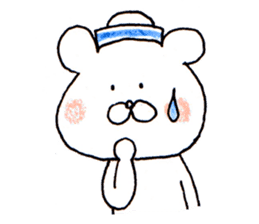 The white bear which is Marine sticker #4367433