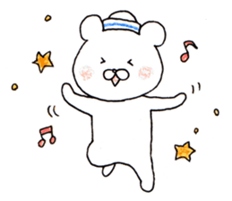 The white bear which is Marine sticker #4367449