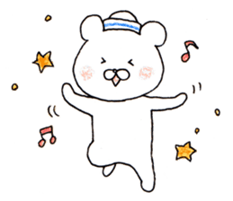 The white bear which is Marine sticker #4367449