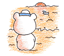 The white bear which is Marine sticker #4367461