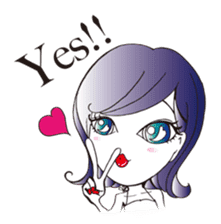 Hakata dialect Cute Girl, Moeko sticker #4367886