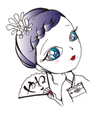 Hakata dialect Cute Girl, Moeko sticker #4367889