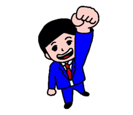 GO FOR IT BUSINESS MAN sticker #4368744