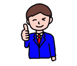 GO FOR IT BUSINESS MAN sticker #4368759